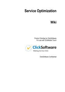 Wiki - ClickSoftware
