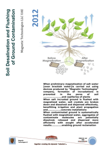 2012 Soil Desalination and Flushing of Ground Contamination