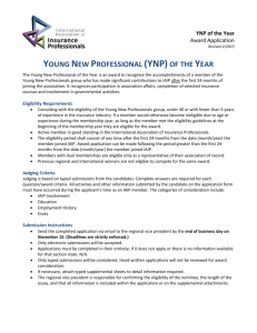 Young New Professional of the Year