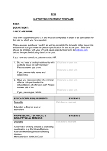 Marketing Executive supporting statement template (Word)
