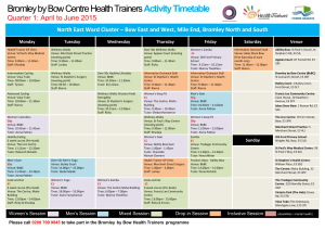 Activity Timetable