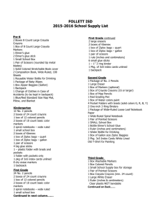 2015-16 School Supply List