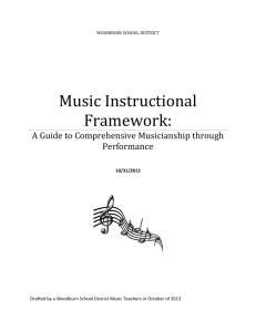 Music Instructional Framework: