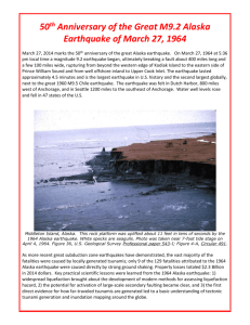 Description of 1964 earthquake