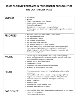 the prioress character analysis essay