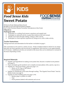 Food Kids: Sweet Potatoes