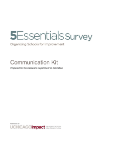 Communication Kit Prepared for the Delaware Department of