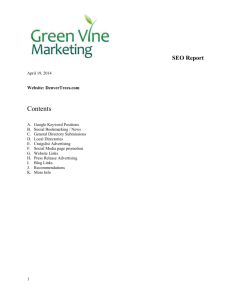 April 2014 Report - Green Vine Marketing