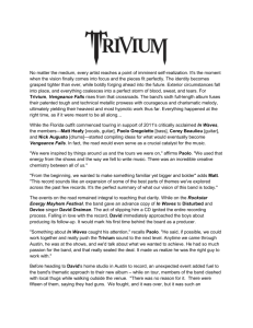 Trivium - Vengeance Falls Bio 2013