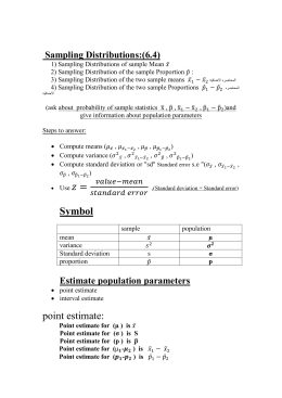 Statistics Sect 10 2 Worksheet 1 Name Inference About Population