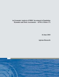 An Economic Analysis of FRDC Investment in Population Dynamics