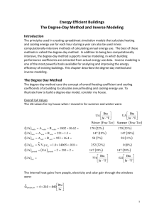 The Degree-Day Method and Inverse Modeling