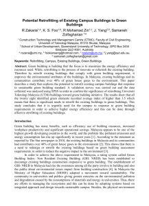 Potential Retrofitting of Existing Campus Buildings to