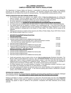 Campus Parking and Traffic Regulations