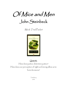 Of Mice and Men Mock Trial