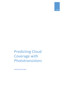 Predicting Cloud Coverage with Phototransistors