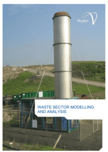 Waste Sector Modelling and analysis