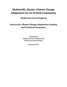 Sources for Climate Change Adaptation Funding and