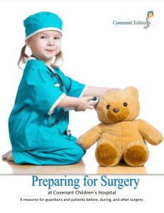 Before Surgery - Covenant Children`s Hospital