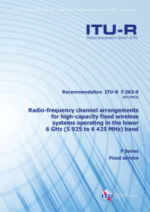 RECOMMENDATION ITU-R F.383-9 - Radio