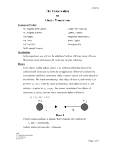 Figure 2 According to the conservation of linear momentum principle
