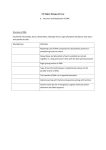 CFE Higher Biology Unit one