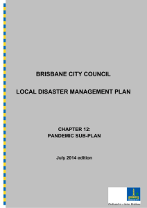 pandemic sub-plan - Brisbane City Council