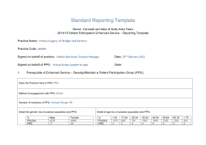 PP DES Standard Reporting Template 2014