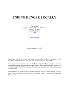 EndingHungerLocally - Food and Agriculture Organization of