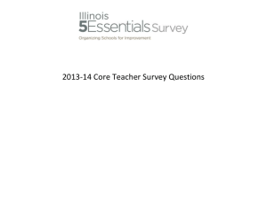 Illinois 5Essentials Survey - 2013