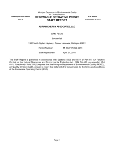 P0426 Staff Report 7-8-14 - Department of Environmental Quality