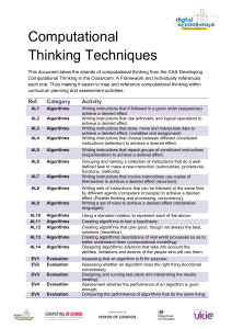 Computational Thinking Techniques – Word document