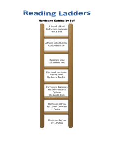 Sofi`s ladder list on Hurricane Katrina