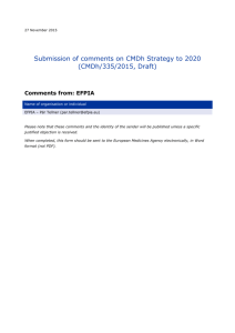 CMDh Strategy to 2020