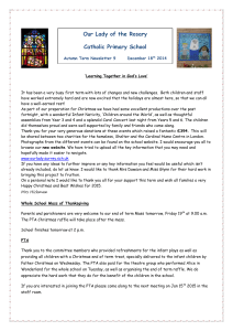 School Newsletter No. 9 - `Our Lady of the Rosary` Catholic Primary
