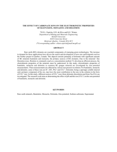 The effect of carbonate ions in the electrokinetic properties of
