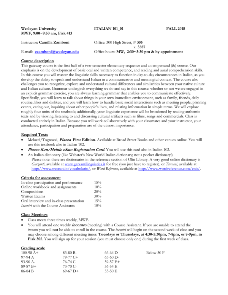 Camilla Zamboni WesFiles