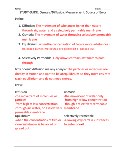 35 Diffusion And Osmosis Worksheet Answers Worksheet Project List