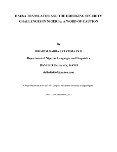 File - Nigerian Institute of Translators & Interpreters (NITI)