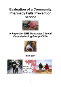 NHS Doncaster Community Pharmacy Falls Prevention