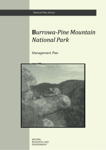 Burrowa-Pine Mountain National Park Management