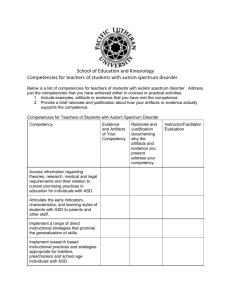 Autism Spectrum Disorder