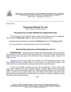 news from the somerset county board of chosen freeholders