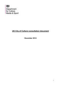 UK City of Culture consultation