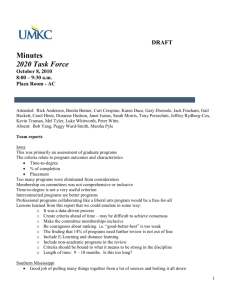 Minutes 2020 Task Force 10-8-10 - UMKC WordPress (info.umkc.edu)