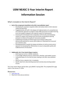 USM NEASC 5-Year Interim Report Information Session