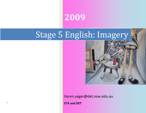 Stage 5 English: Imagery - ActionLearning-Knox