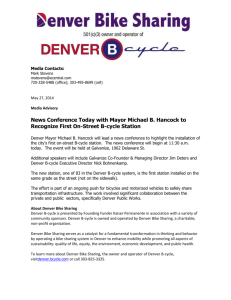 News Conference Today with Mayor Michael B - Denver B