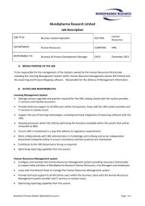 Mundipharma Research Limited Job Description