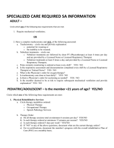 Specialized Care Long Stay Hospital Checklist